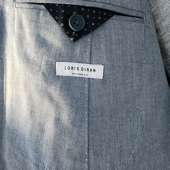 Loris Diran NY double breasted suit jacket. - Picture 2 of 2
